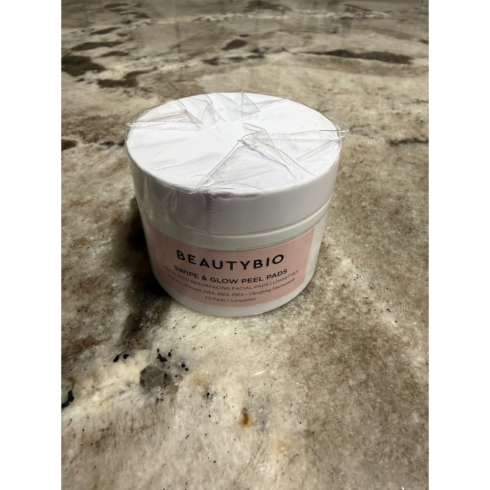 BeautyBio Swipe & Glow Peel Pads Multi-Acid Resurfacing Facial Pads 50 Count NEW